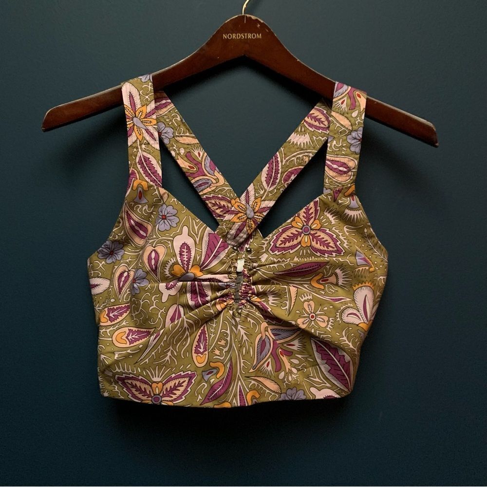SUNCOO Paris Crop Tank Top Small
